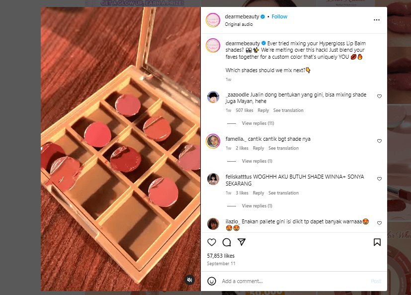 When to Post on Instagram for Maximum Engagement 13 @Dearmebeauty Using High-Quality Visuals on Instagram