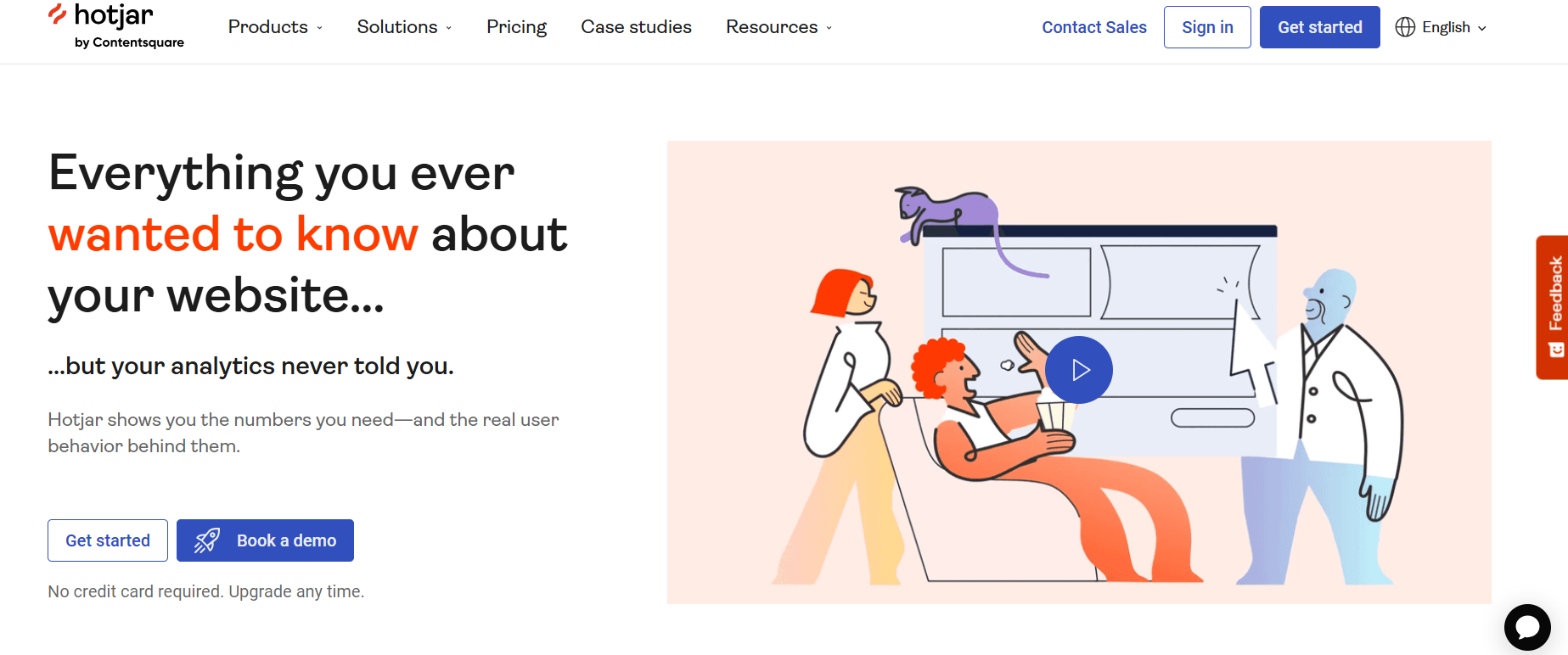 Hotjar’s Landing Page