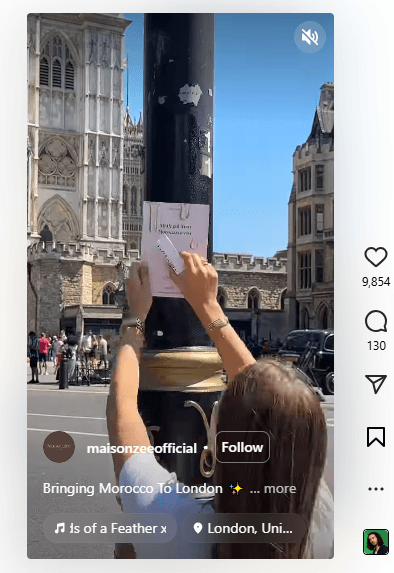 Instagram Video Length: A Guide for Posts, Stories, and Reels 12 An Instagram Reel by @maisonzeeofficial