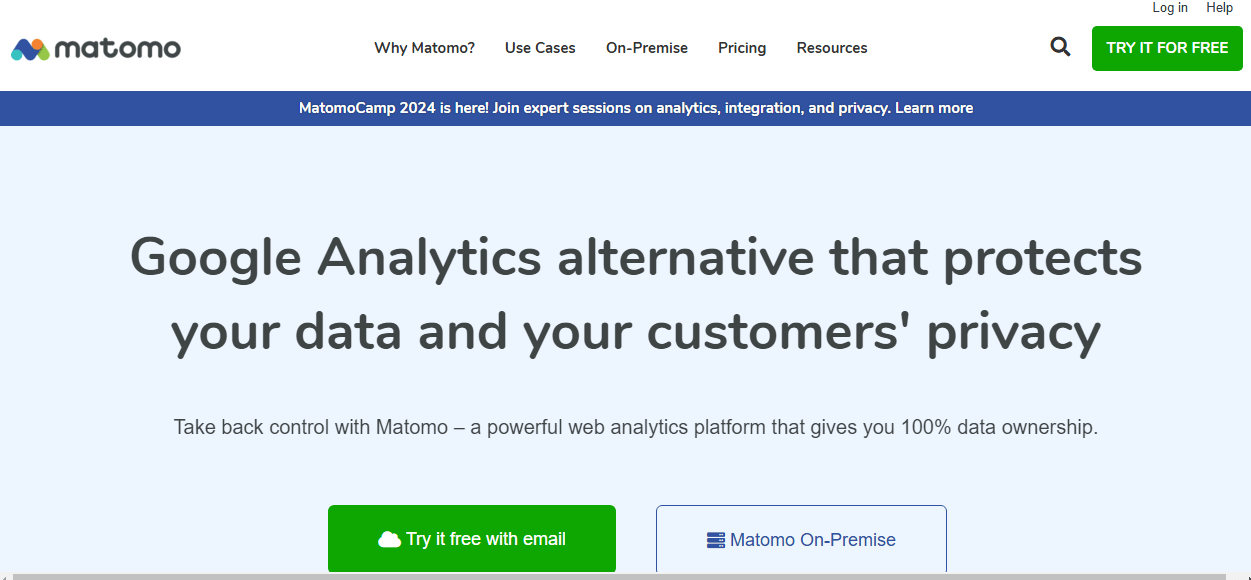 Top Digital Analytics Tools for Comprehensive Insights 12 Matomo’s Home Page