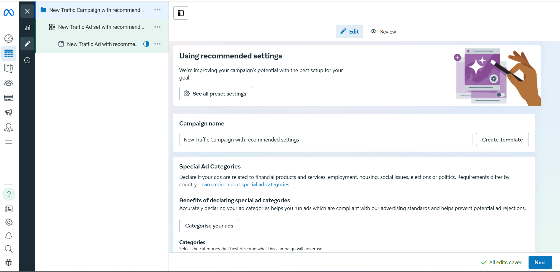 Meta Ads Manager’s Dashboard