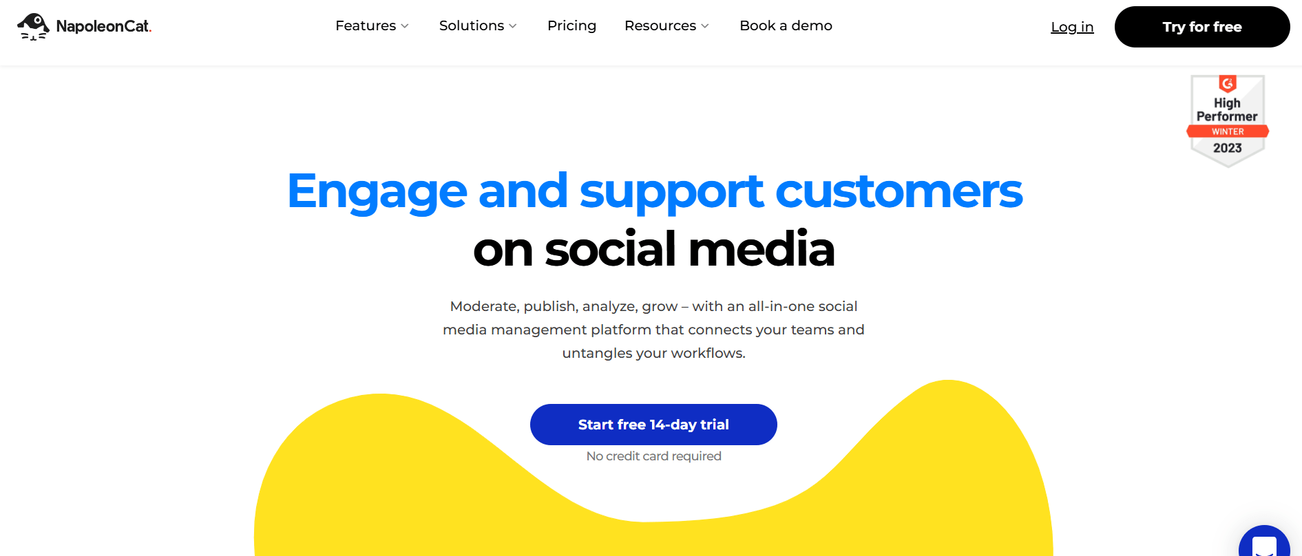 Top 10 Tailwind Competitors in 2026: Features, Comparisons, and Alternatives 15 NapoleonCat's Landing Page