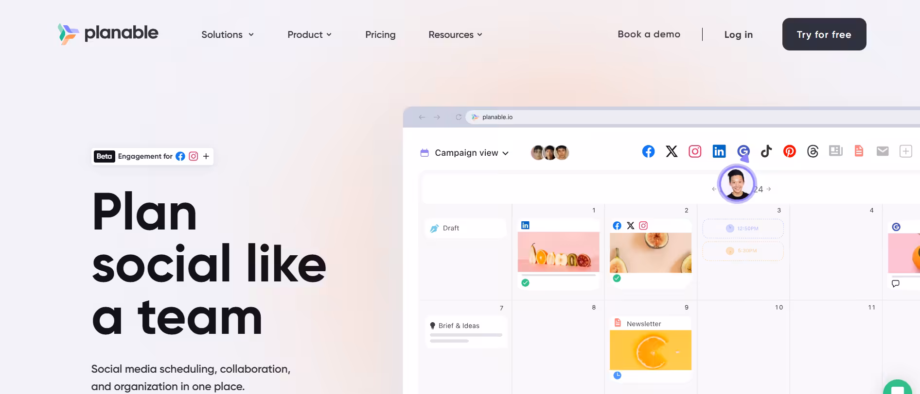 Top 10 Planoly Competitors & Alternatives in 2026 for Your Social Media Management 17 Planable's Homepage