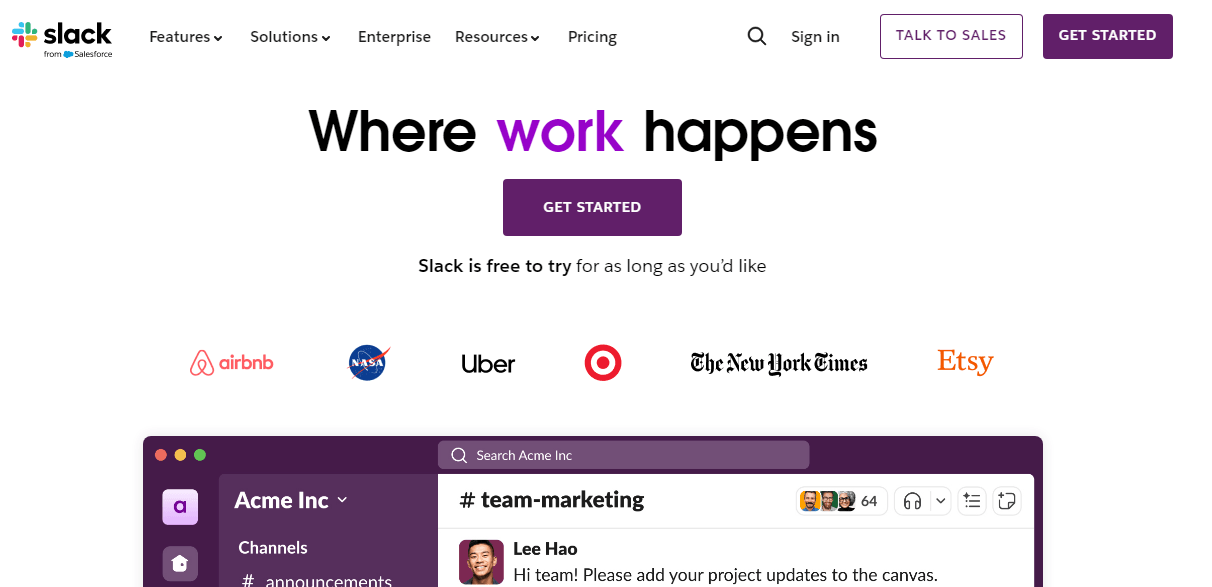 Top 16 Digital Tools to Use for Your Business in 2026 13 Slack’s Home Page