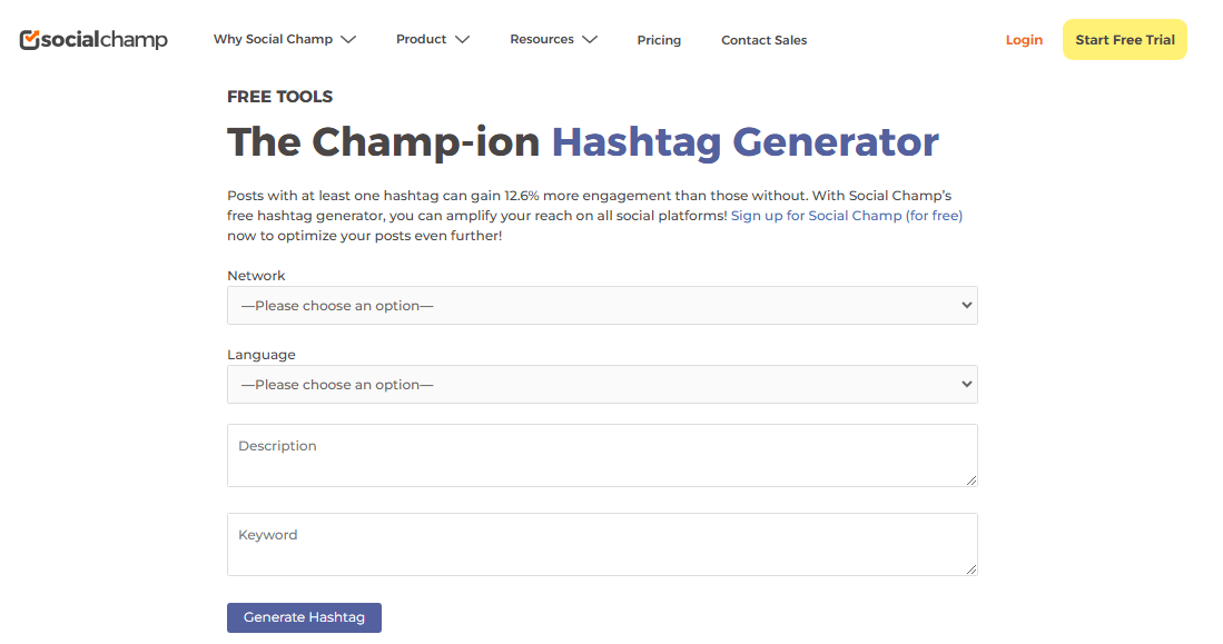 AI-Powered Content Creation: How AI Is Revolutionizing the Way We Create Content 11 Social Champ’s Free Hashtag Generator