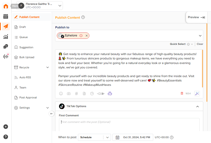 AI-Powered Content Creation: How AI Is Revolutionizing the Way We Create Content 21 Social Champ’s Publishing Dashboard