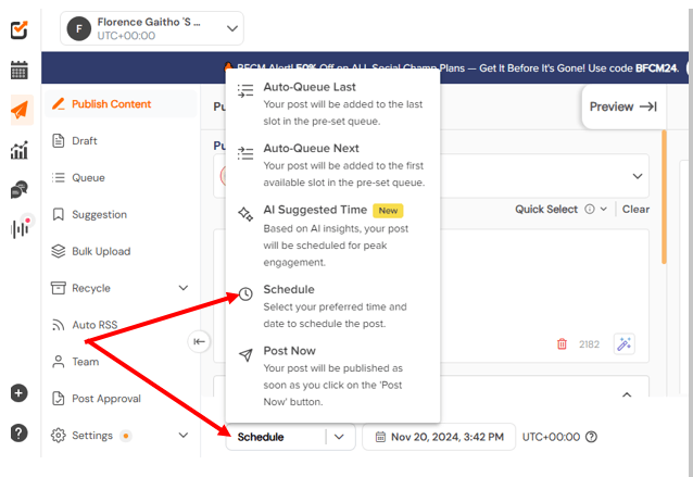 The Future of Social Media 2026: Key Trends and Strategies for Success 7 Social Champ’s Scheduling Feature