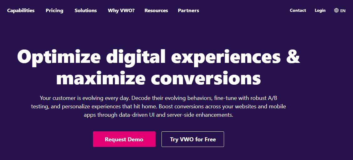 Top Digital Analytics Tools for Comprehensive Insights 21 VWO’s Home Page