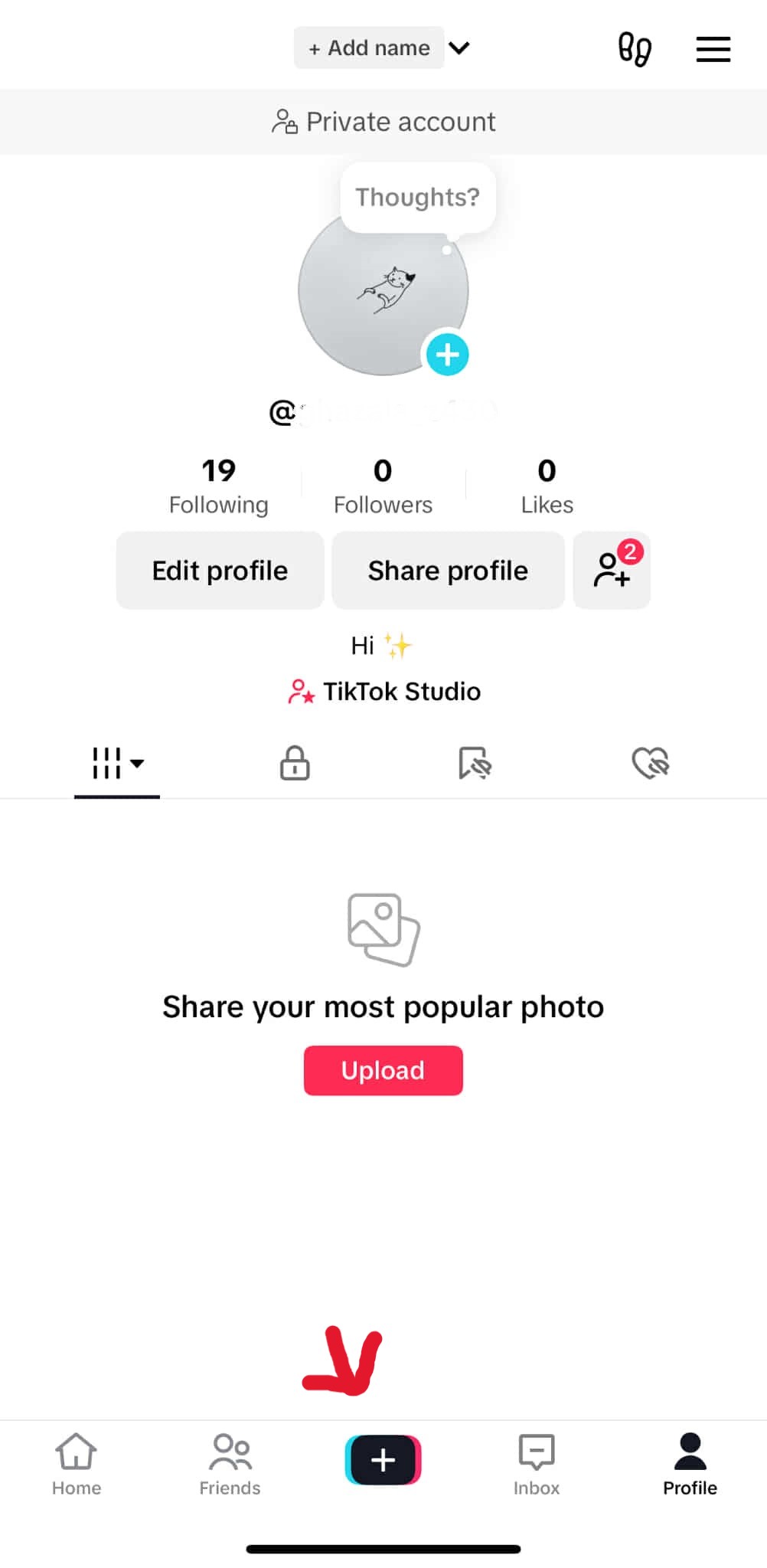 How to Make a Slideshow on TikTok: Step-by-Step Guide 7 Click on the + Sign in the Bottom Center