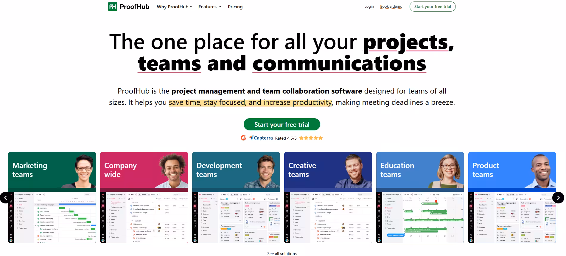 Top 10+ Content Collaboration Tools & Platforms to Boost Teamwork in 2026 12 ProofHub Home Screen