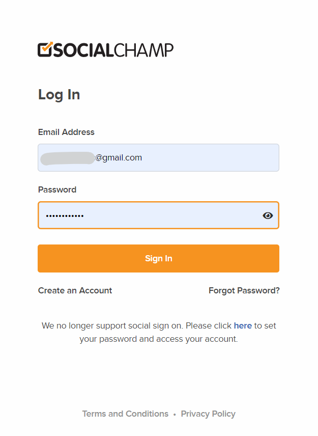 How to Automate Bluesky Posts: Streamline Your Social Media Strategy 6 Log In to Social Champ's Account