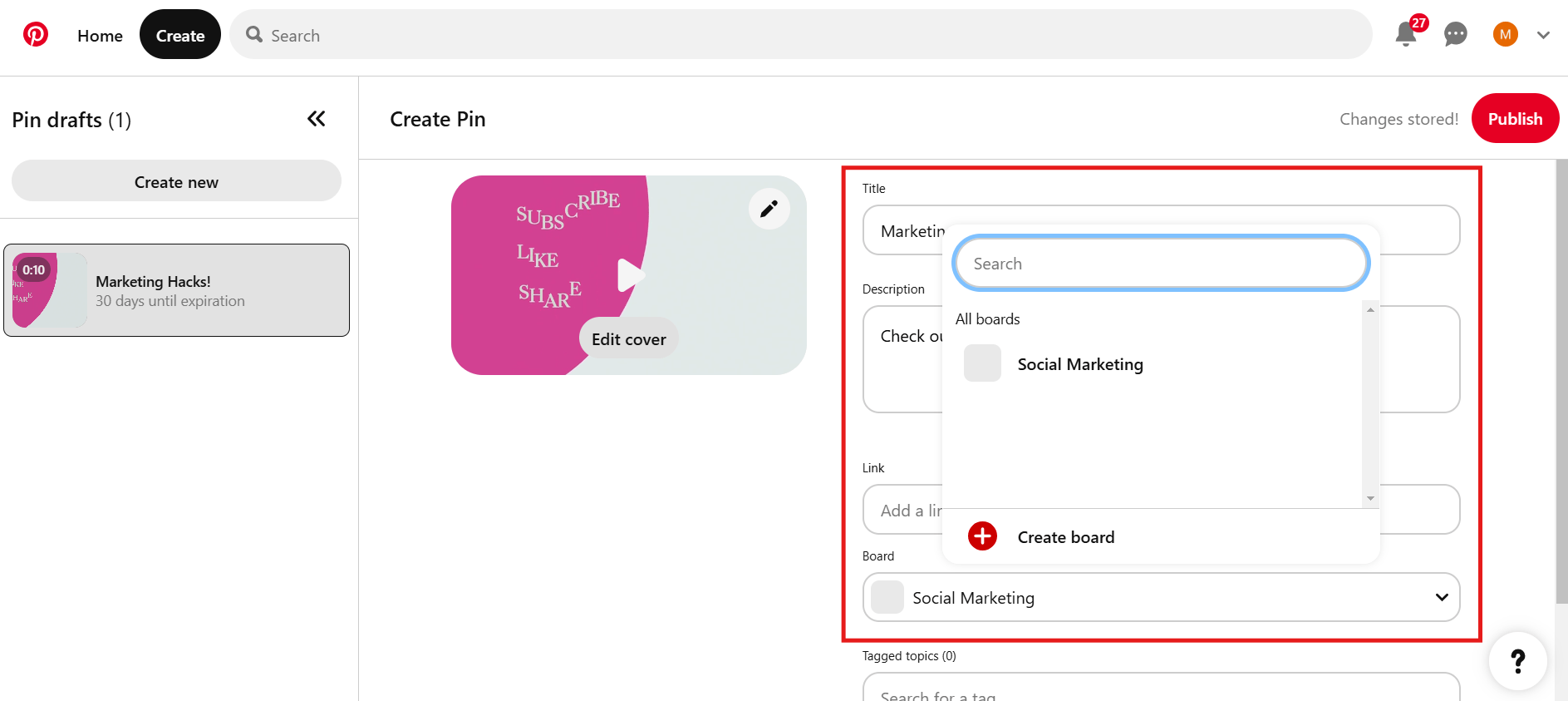 How to Post Videos on Pinterest in 2026: A Step-By-Step Guide 11 Select a Board