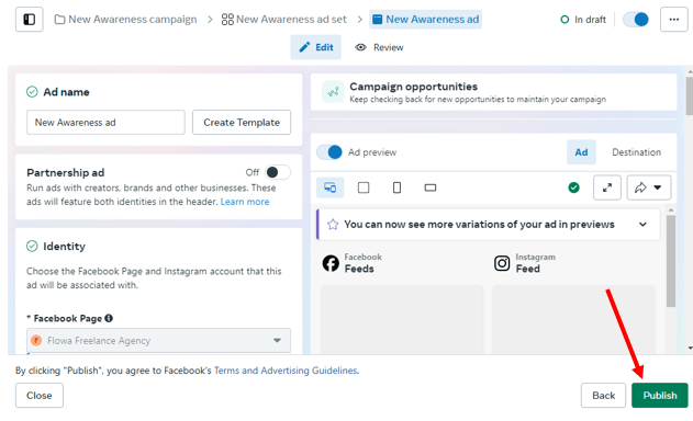 How to Run Ads on Instagram: A Complete Guide for 2026 19 Click the “Publish” Button
