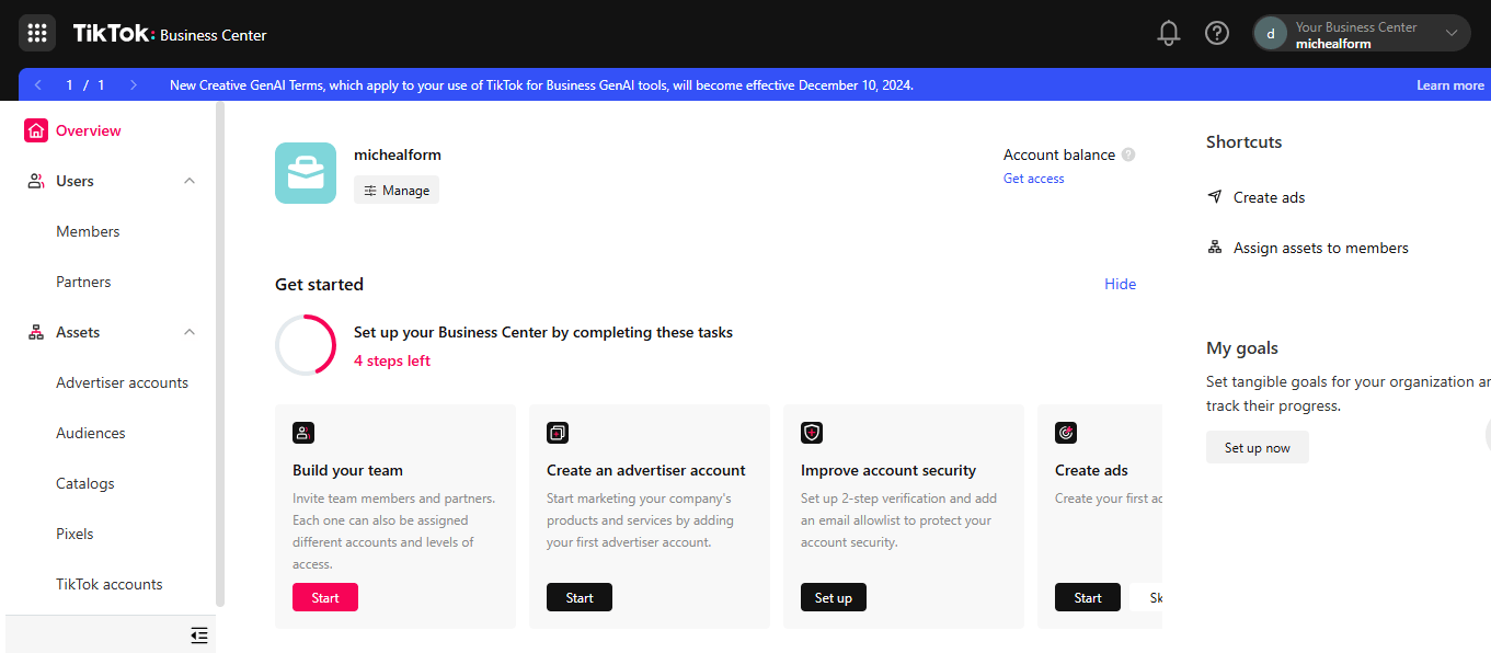 TikTok Business Center: The Ultimate Guide for 2026 6 TikTok Business Center’s Dashboard.