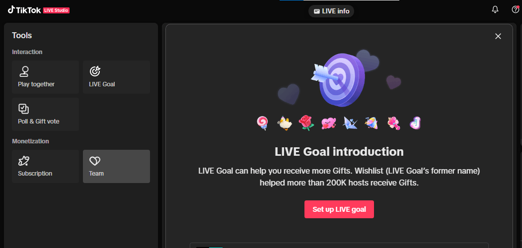 TikTok Live Studio: Everything You Need to Know in 2026 9 TikTok Live Studio- Live Goal Feature