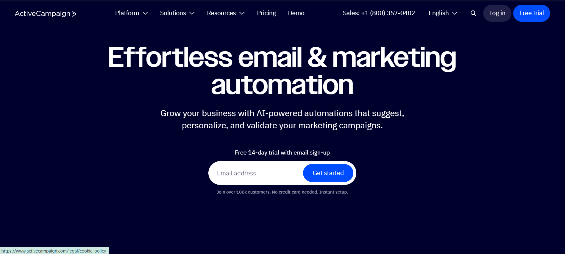 Top 17 Marketing Automation Tools for 2026 Campaigns 11 ActiveCampaign's Landing Page