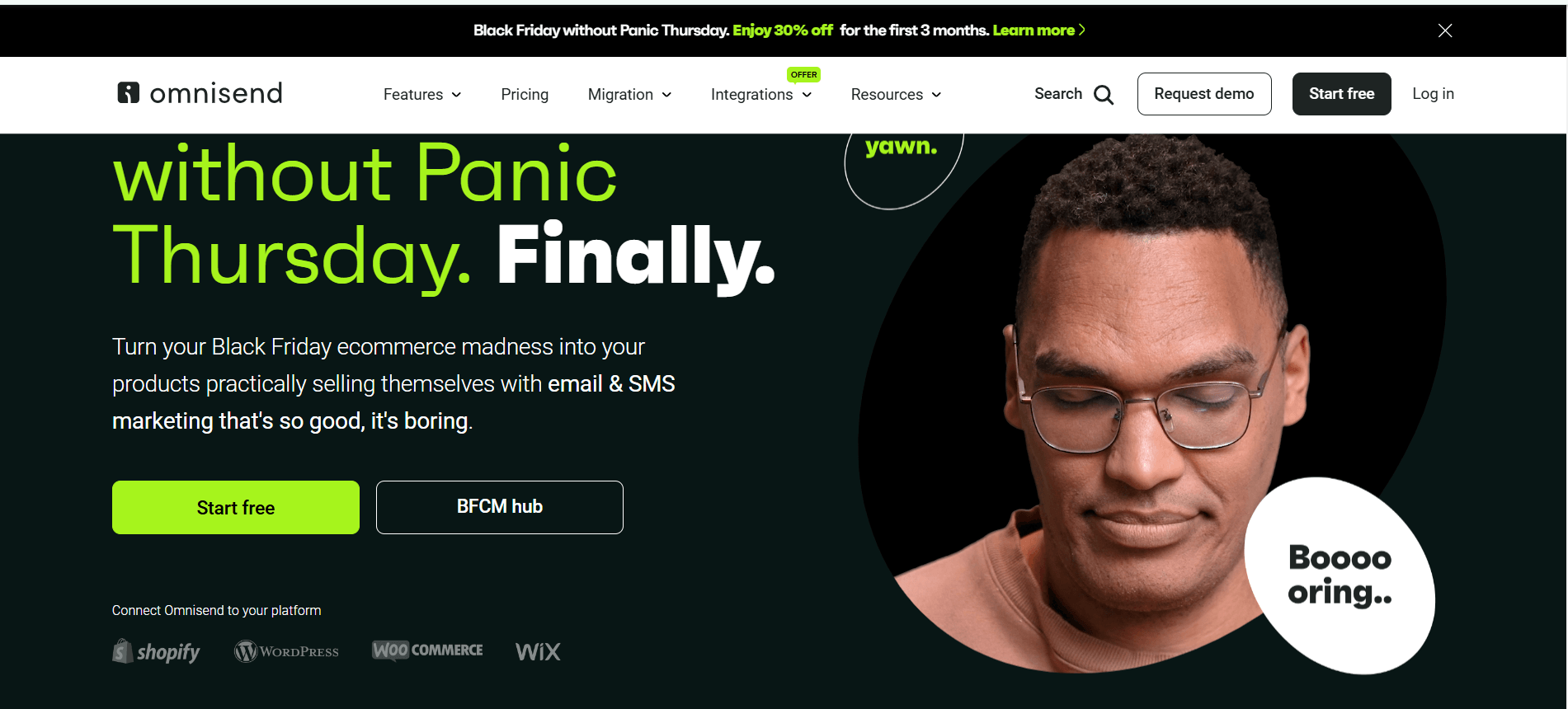 Top 17 Marketing Automation Tools for 2026 Campaigns 17 Omnisend's Landing Page