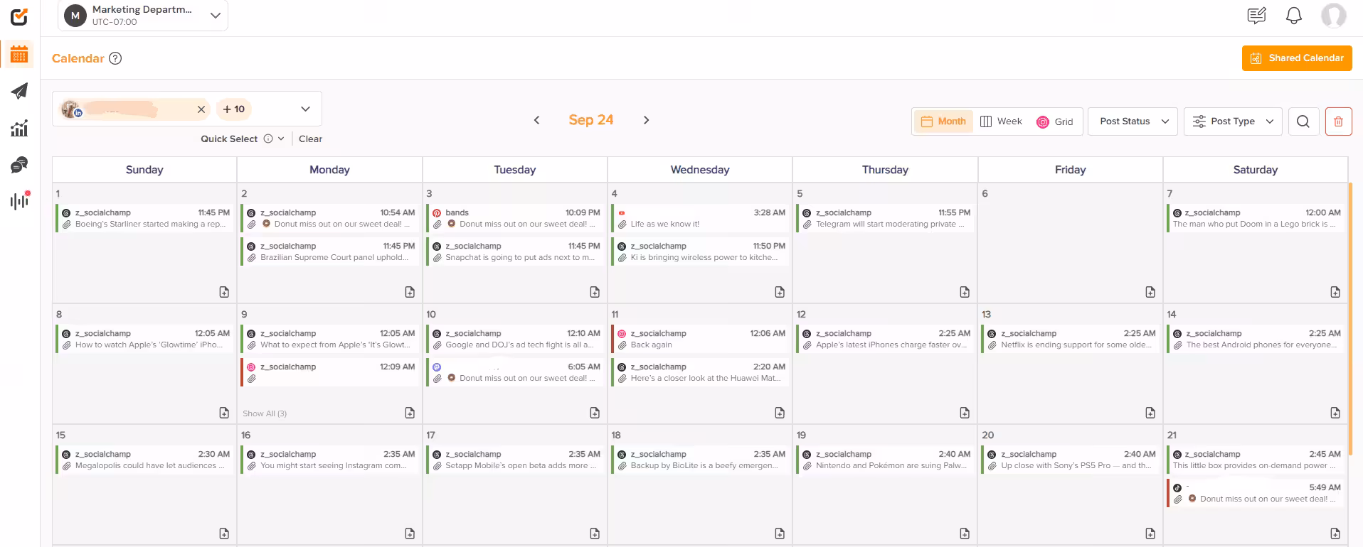 A Step-By-Step Social Media Content Calendar Guide for 2026 (With Templates and Tools) 12 Social Champ’s Content Calendar