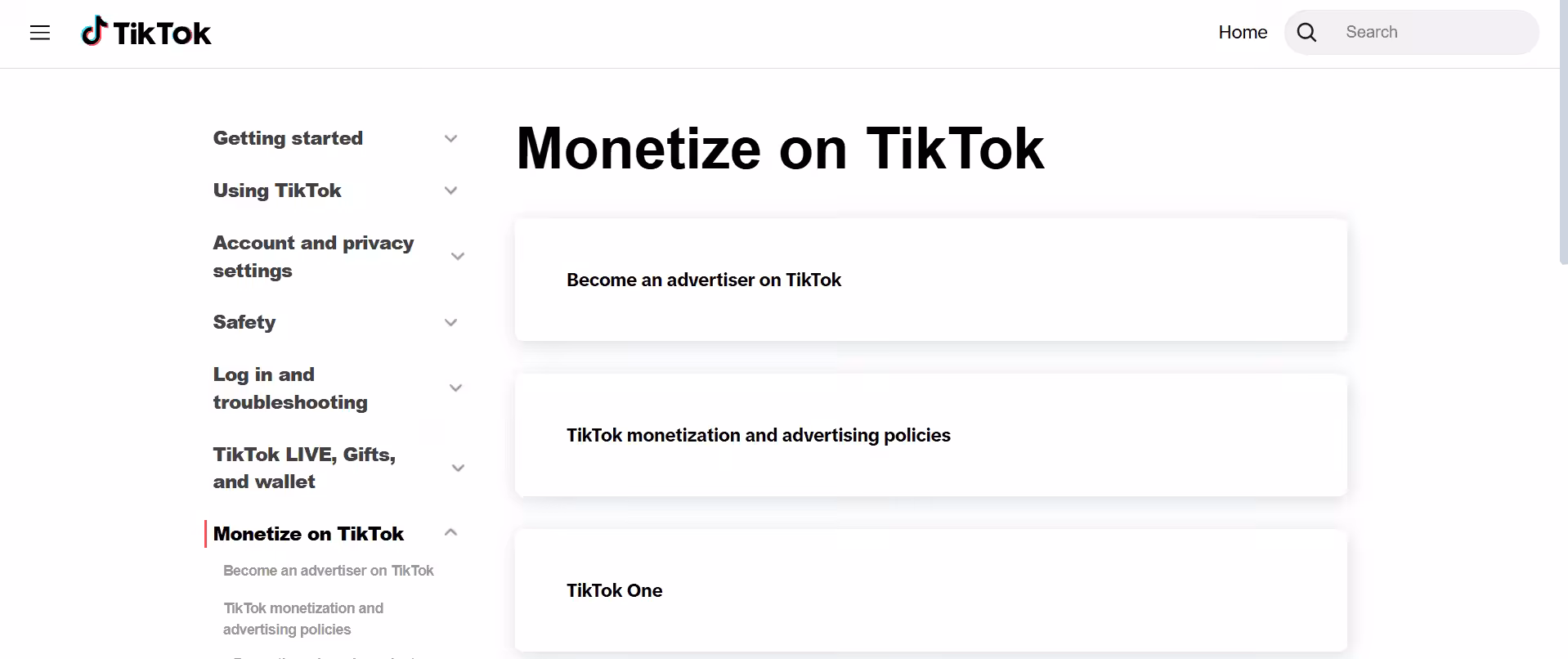 Creators Reward Program Landing Page