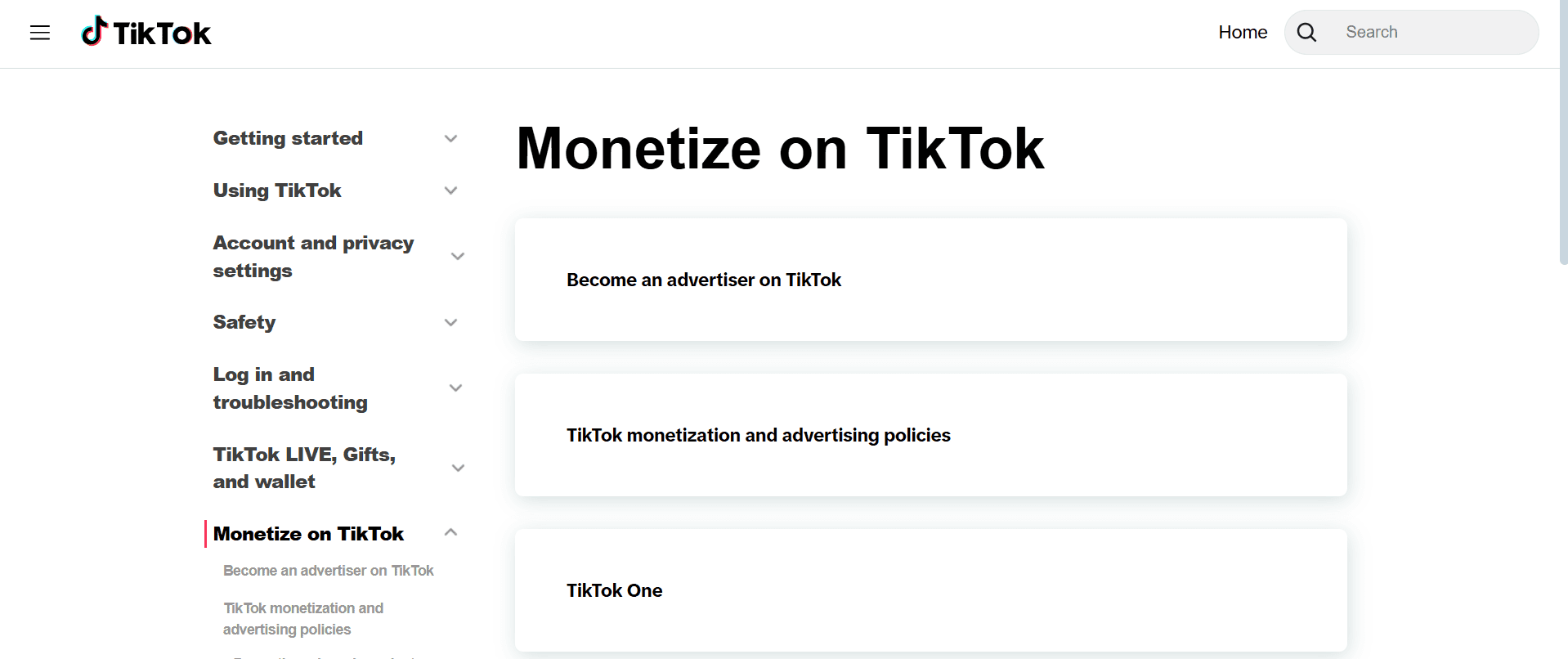 Creators Reward Program Landing Page