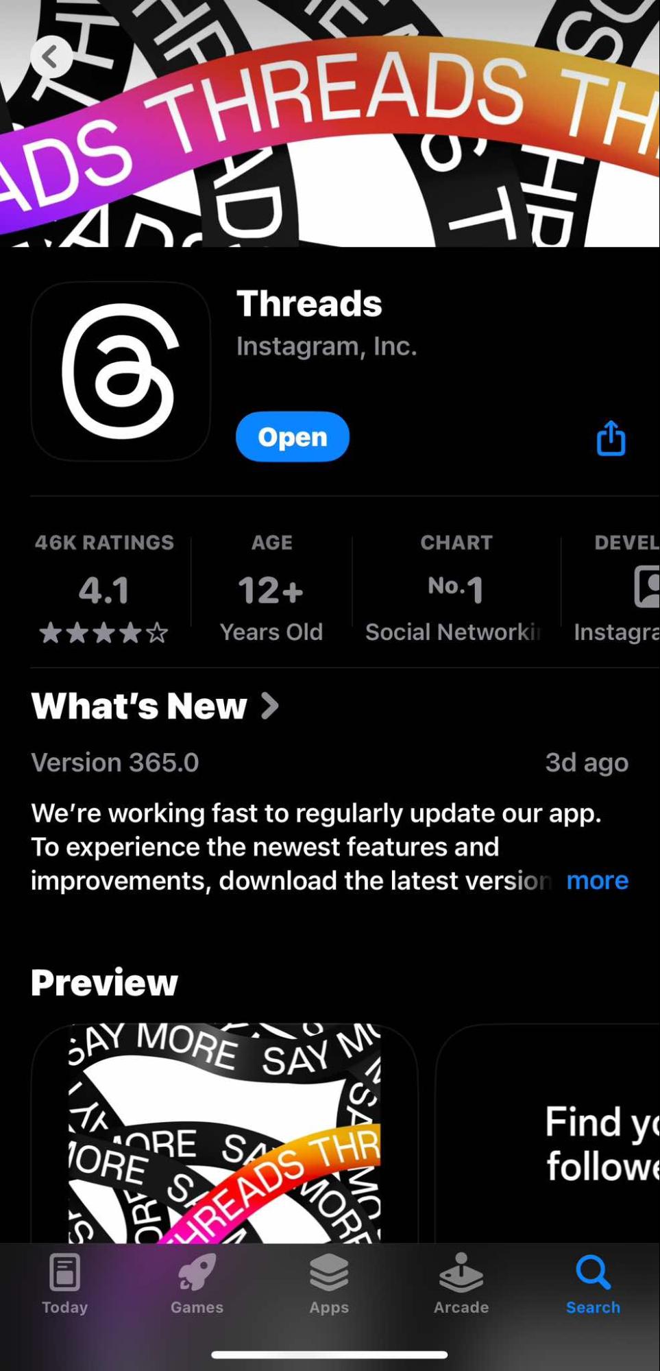 Download Threads App From The App Store