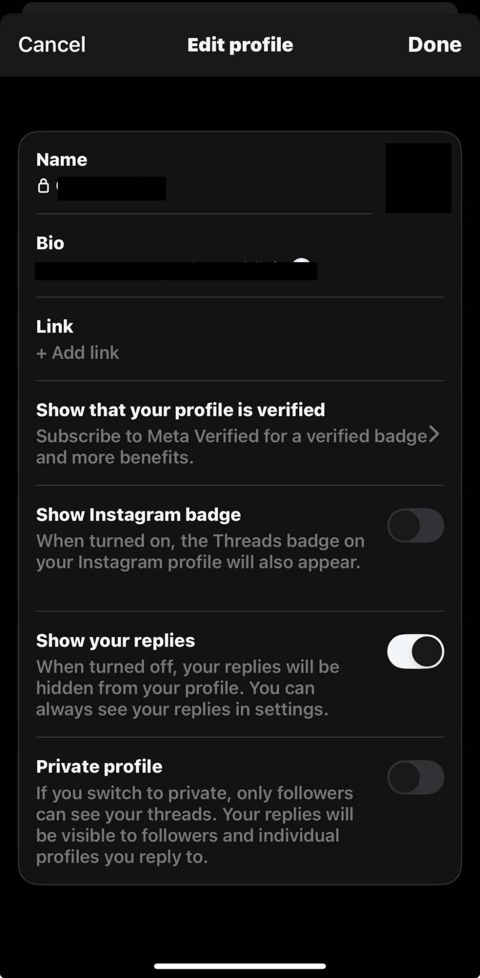 Setup Your Profile Picture Or Add Link In Bio