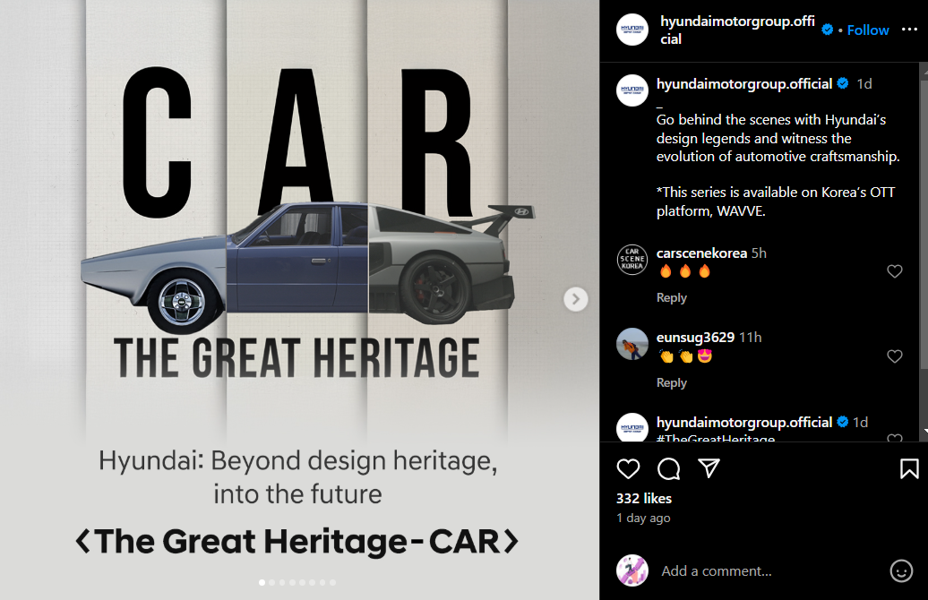 Hyundai's Behind-The-Scene Series of the Great Heritage
