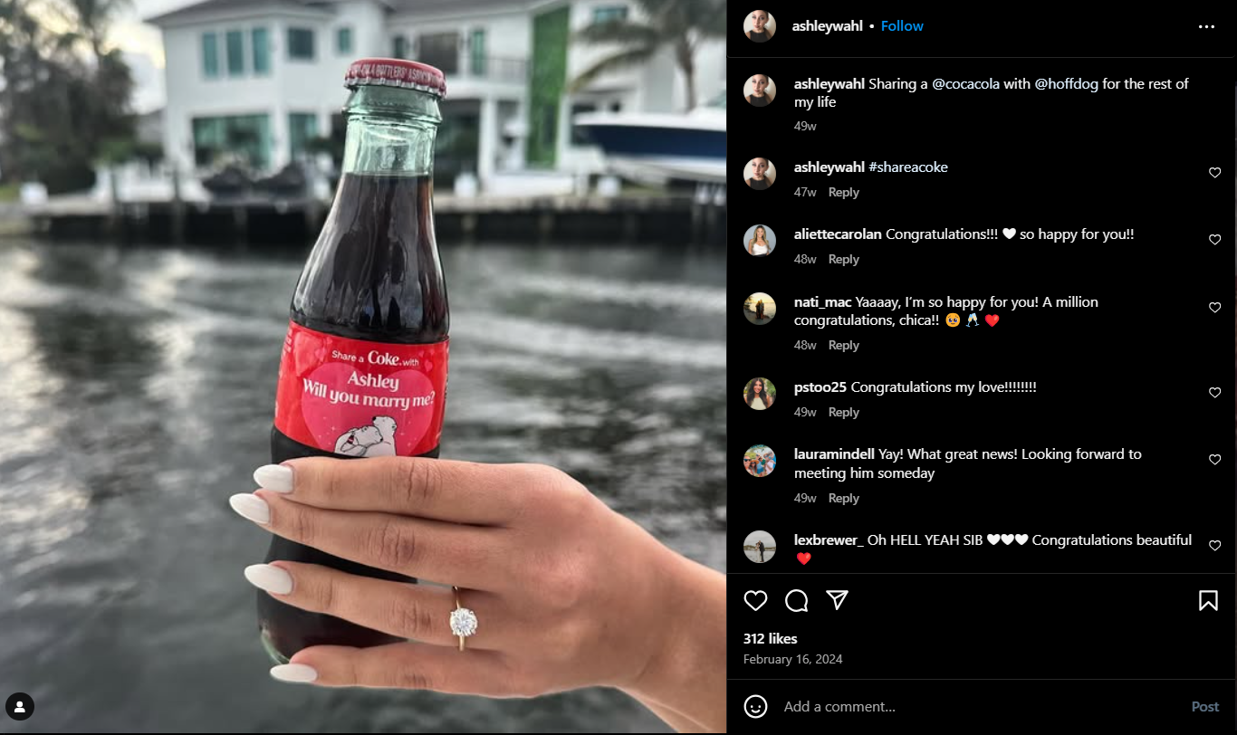 A UGC Post Showing the Branded Hashtag for Coca-Cola