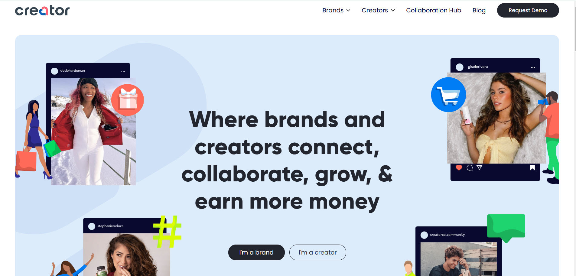 Creator.co's Homepage