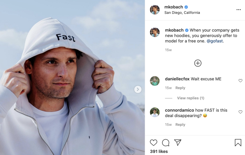 GoFast’s Collaboration With An Influencer