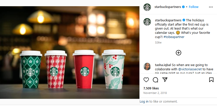 Starbucks Employee Advocacy Program Post
