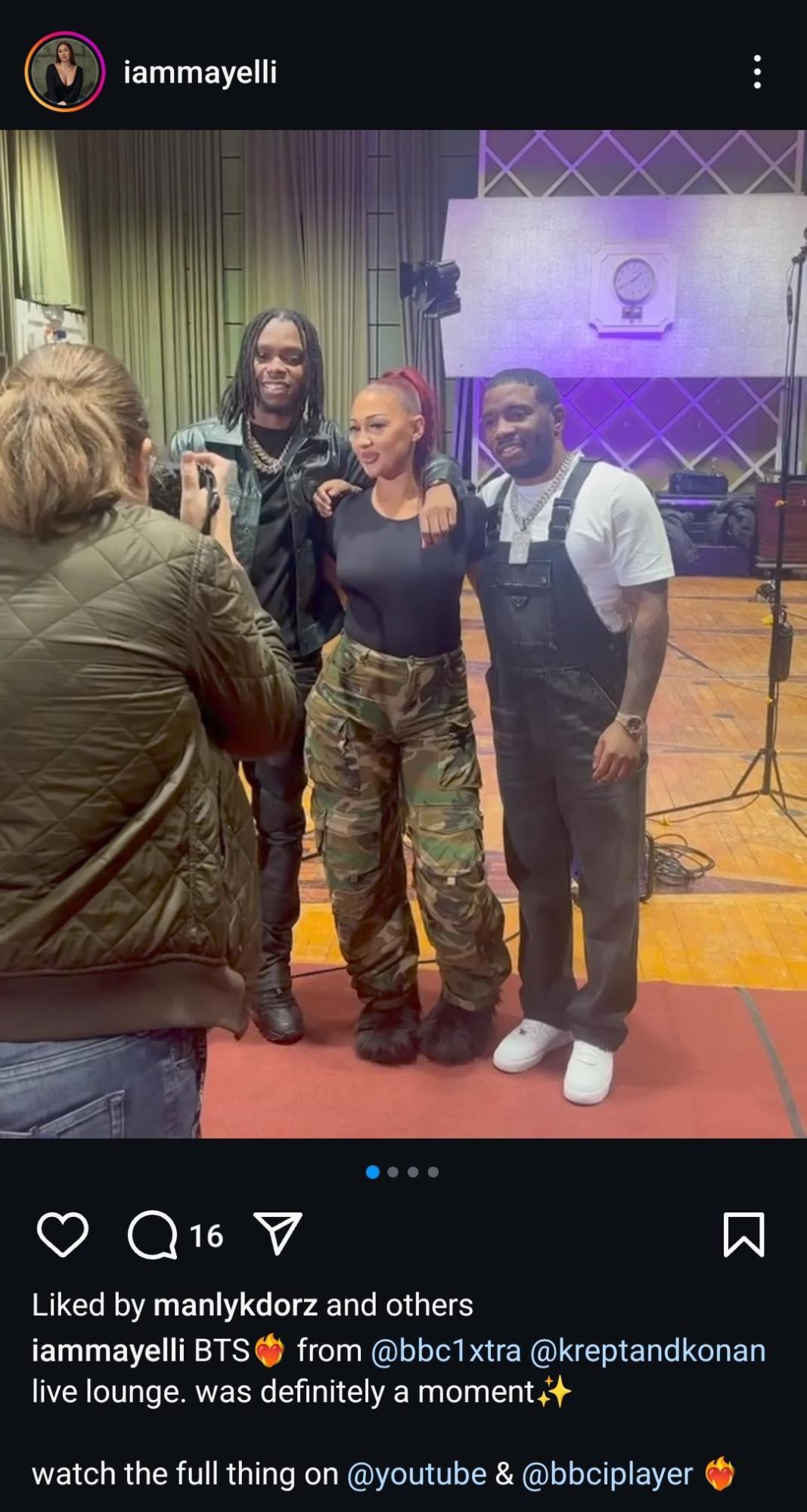 A Music Artist Sharing Behind-the-Scene Glimpses of Live Lounge