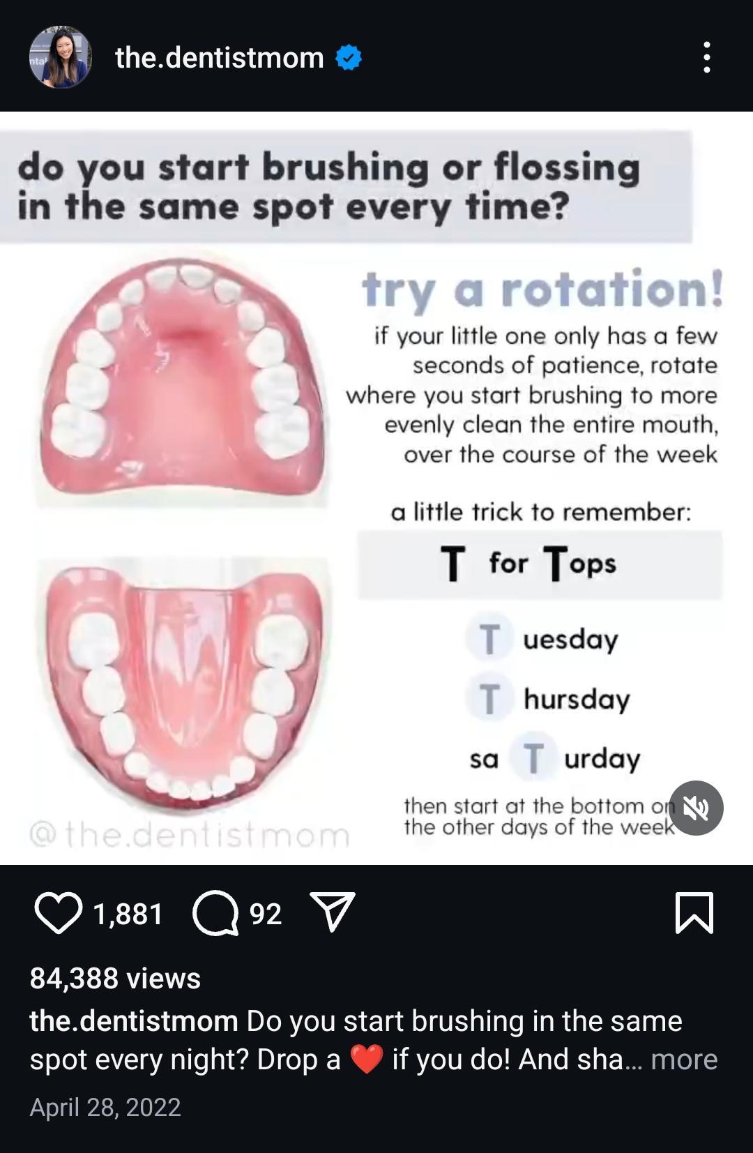 Educational Post by The Dentist Mom