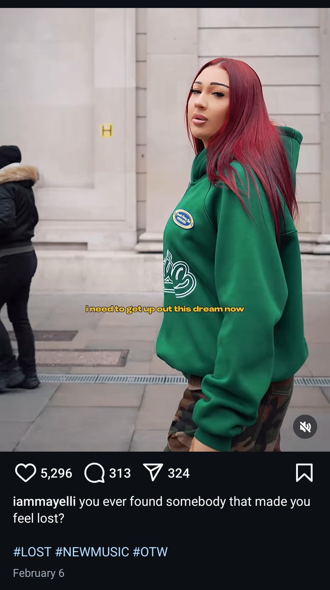 A Music Artist Using the Relevant Hashtags on Her Post