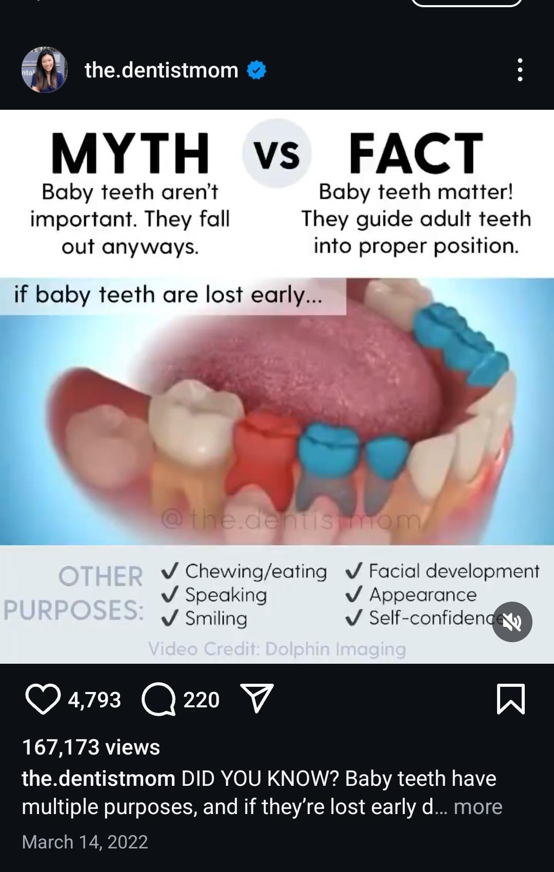 Myths vs Facts Post by The Dentist Mom