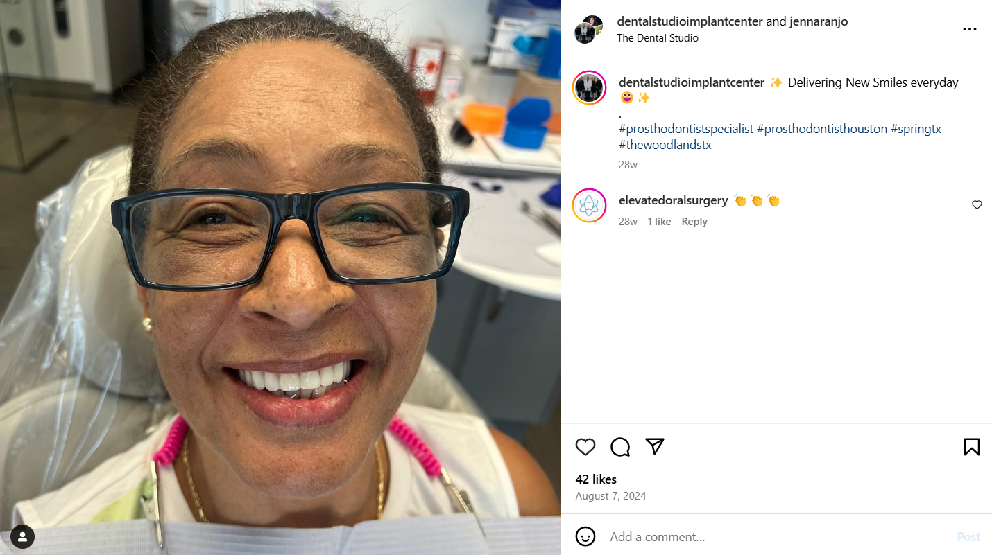 Instagram Post by @dentalstudioimplantcenter