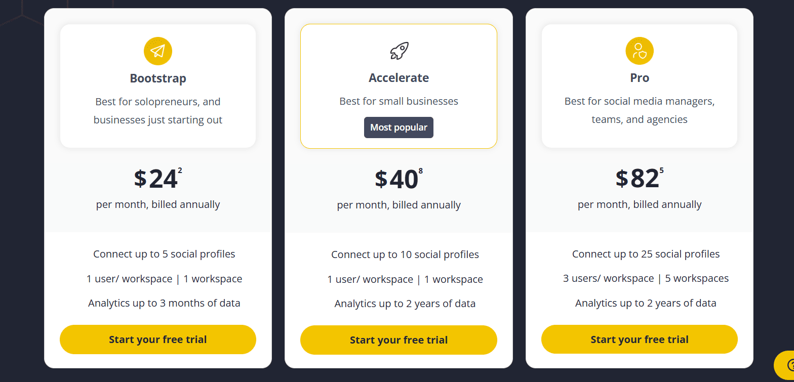 SocialBee Pricing