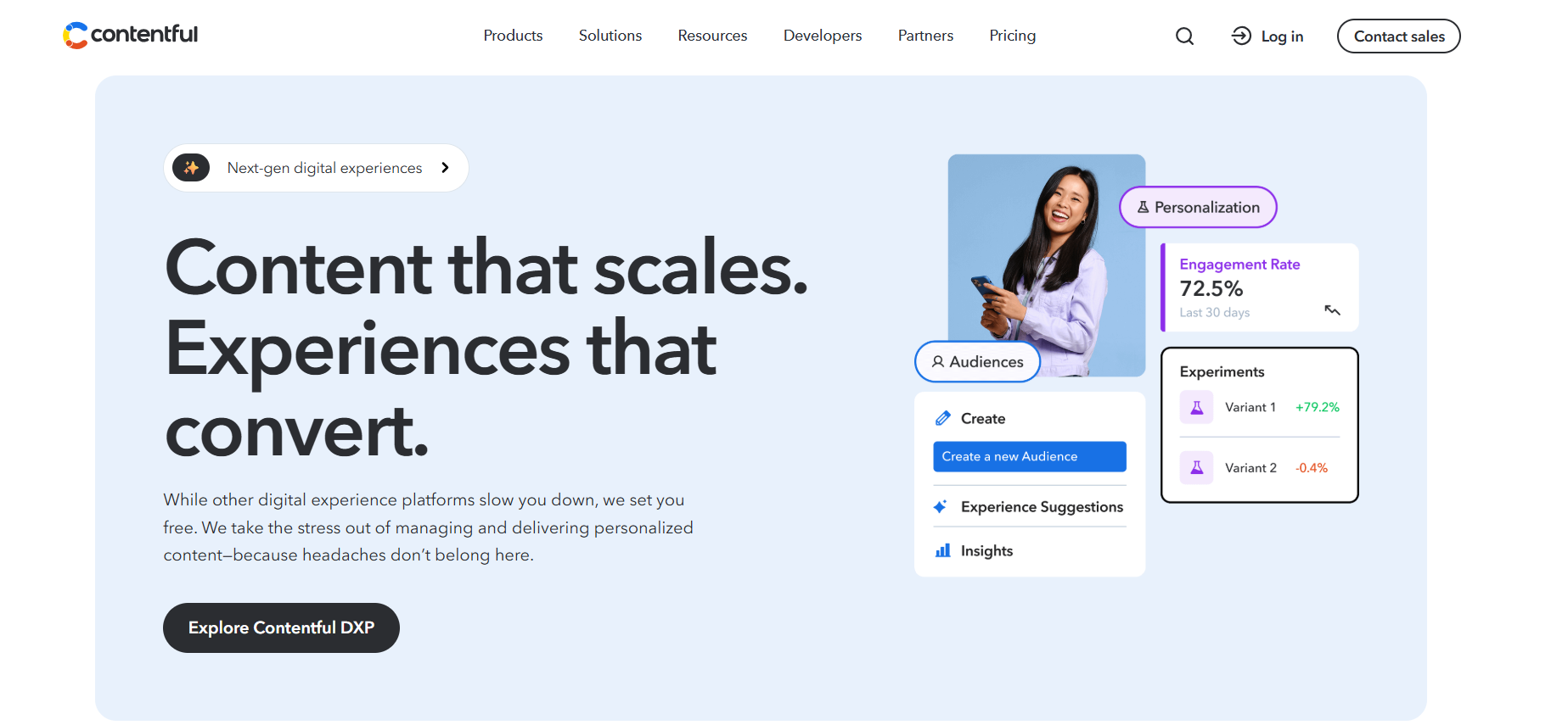 Contentful Landing Page