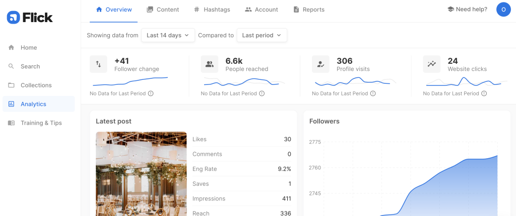 Flick’s Dashboard