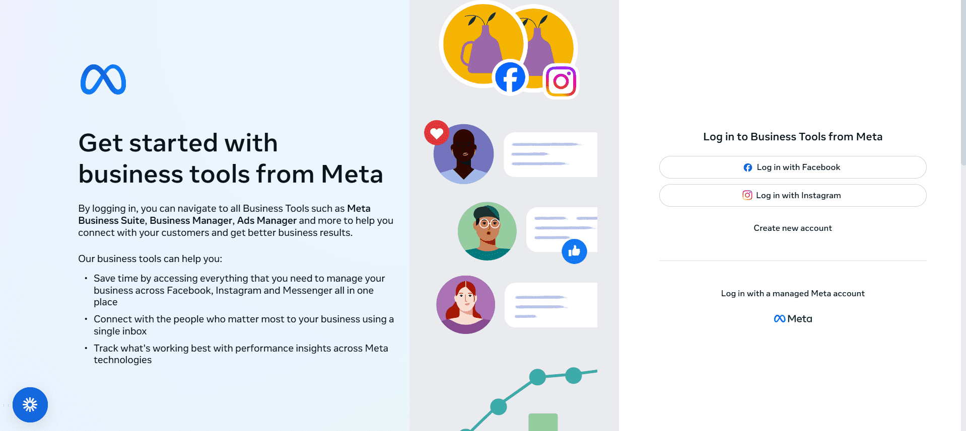 Meta Business Suite Landing Page
