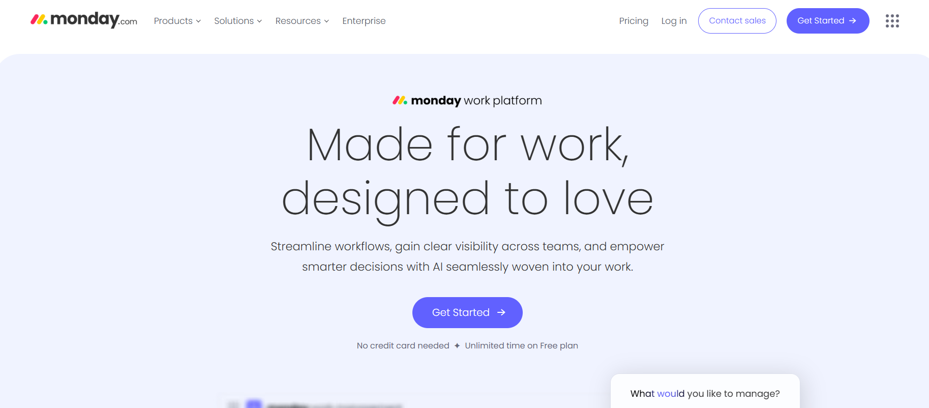 Monday.com Landing Page