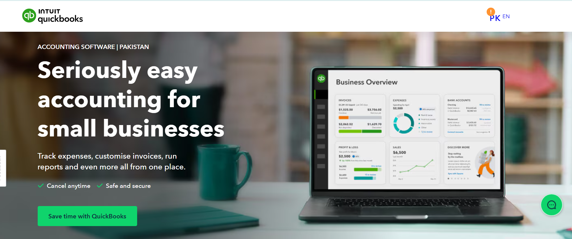 QuickBooks Online Landing Page