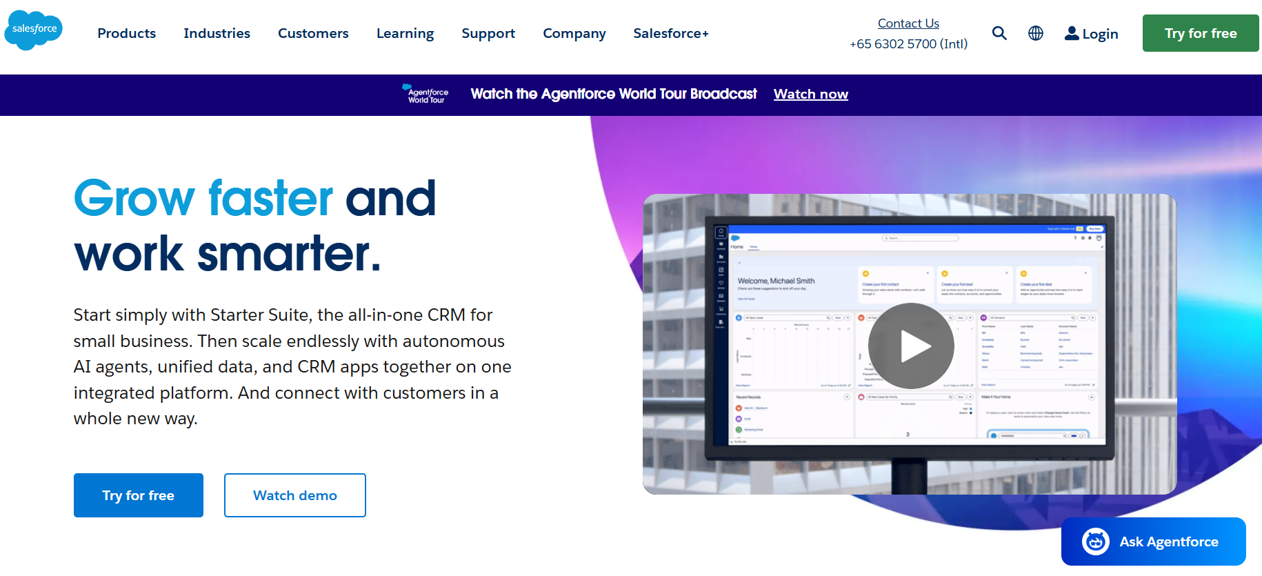 Salesforce Landing Page