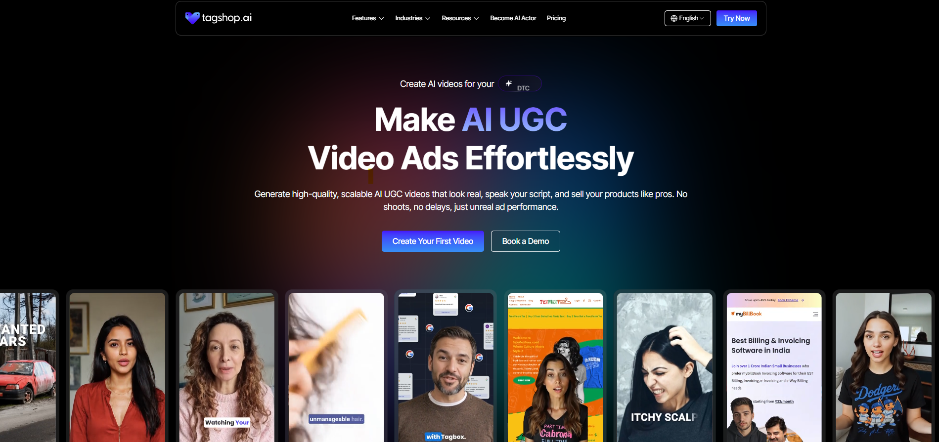 Tagshop AI Website