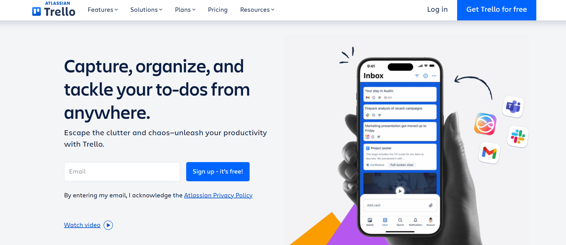 Trello Landing Page