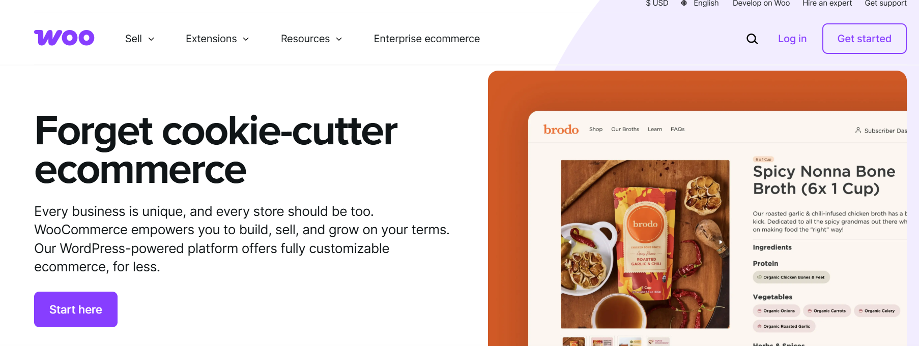 WooCommerce Landing Page