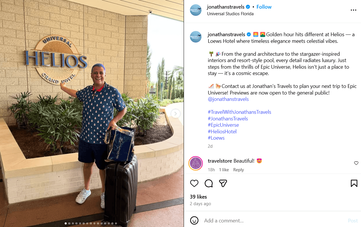 Pictures of a Real Client on @jonathanstravels' Instagram