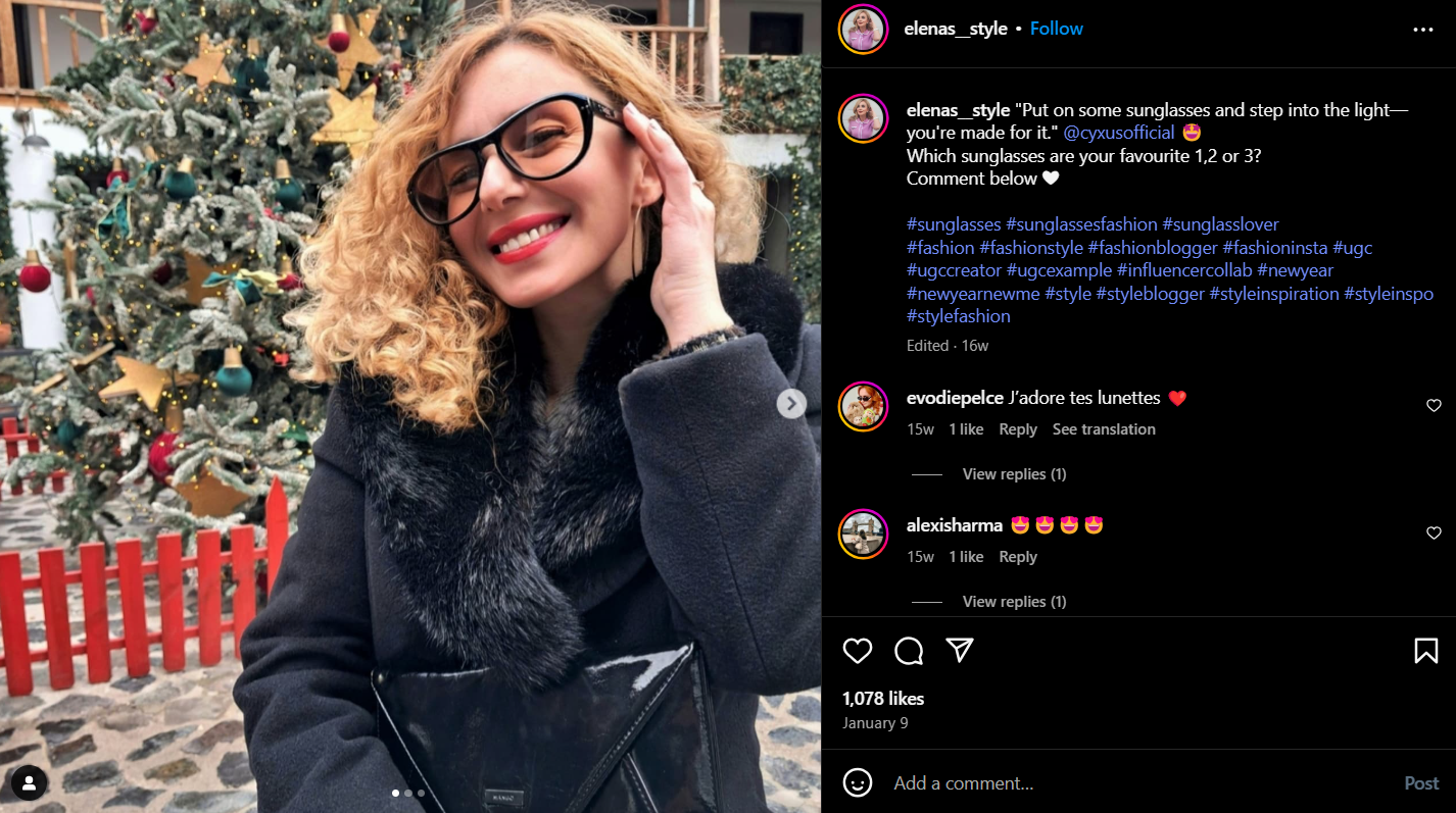A DTC Eyewear Brand Collaborating With an Influencer