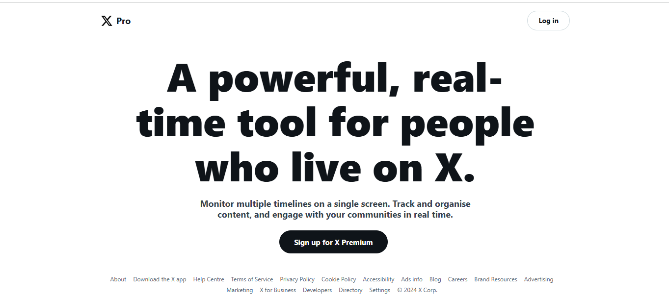 X Pro’s Homepage