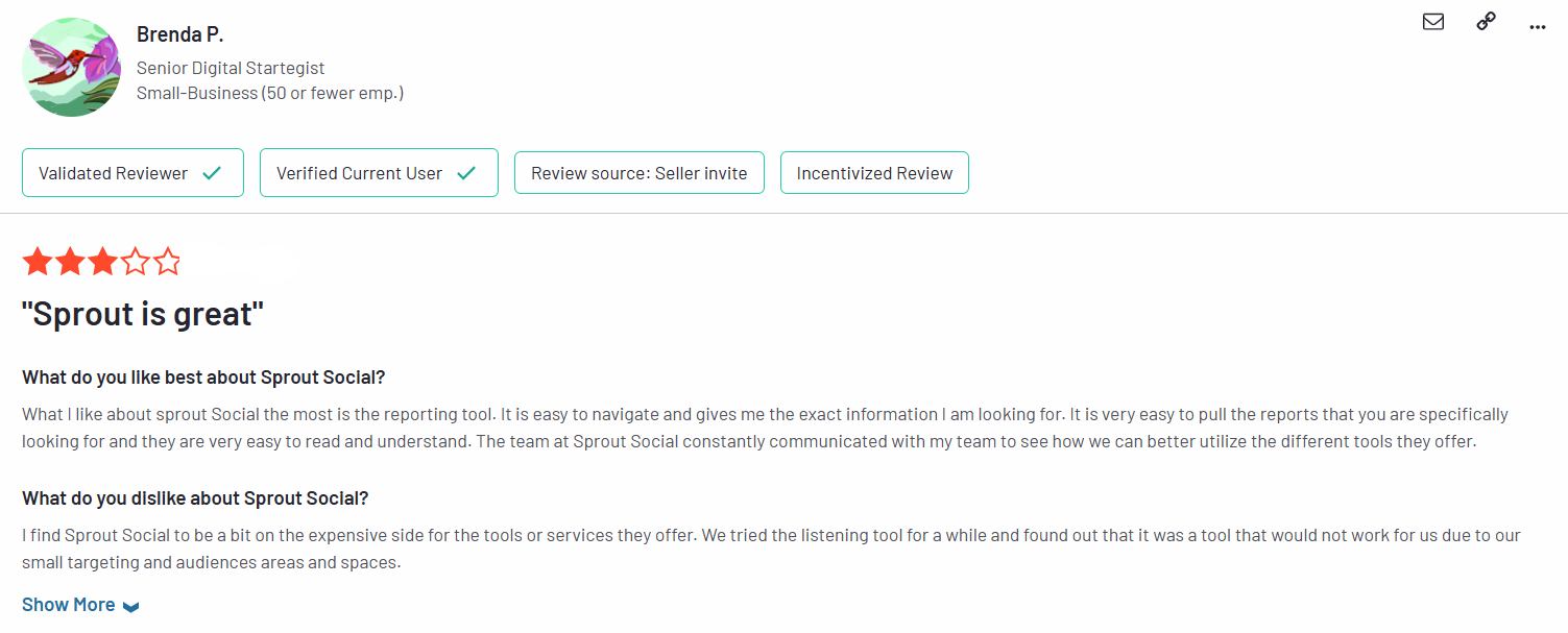a review of sprout social on g2